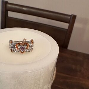 Elegant Silver and Gold Women's Ring